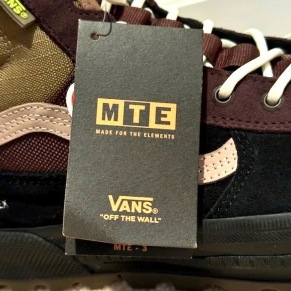 NEW Vans Sk8-Hi Gore-Tex MTE-3 Waterproof Winter Boot Shoe Brown Black Men
